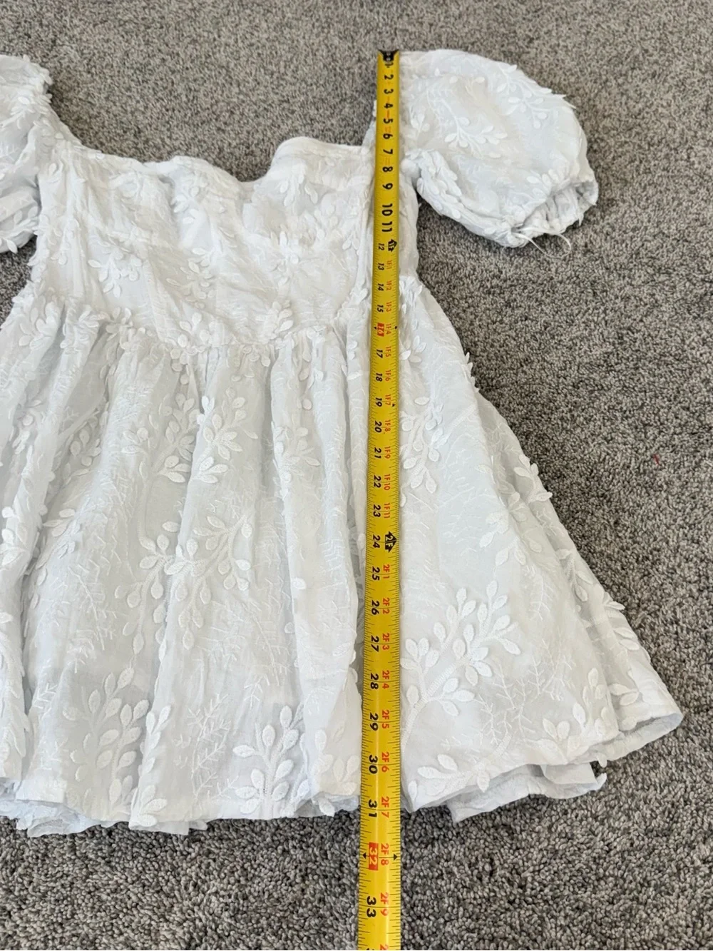 Showpo Esthela White Mini Dress Puff Sleeve Corset Fairy Princess Women’s US 10 - Picture 8 of 16